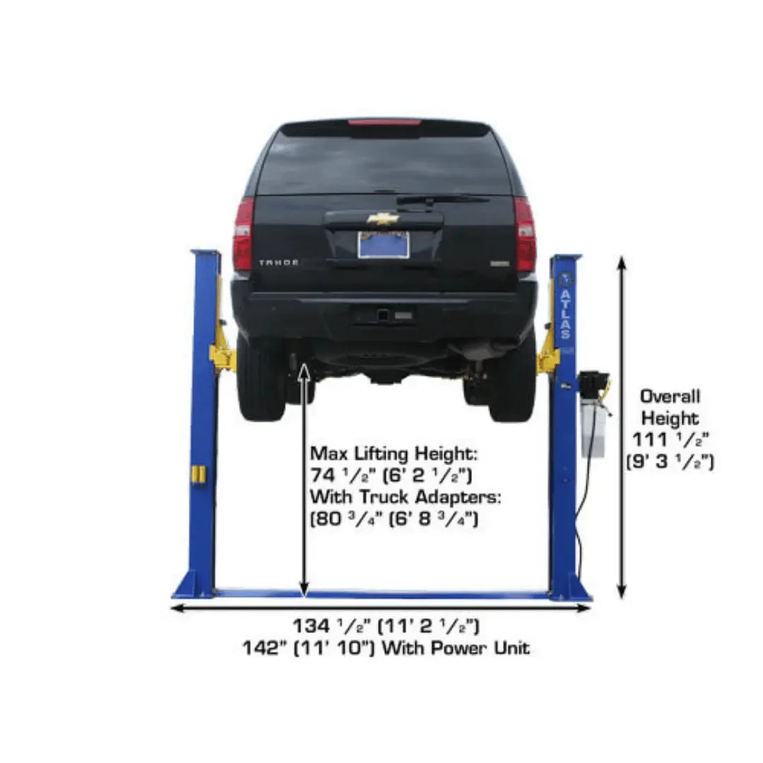 Atlas 9KBPX 9,000 lb Baseplate 2 Post Vehicle Lift